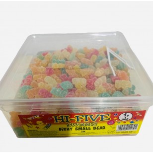 Hi Five Jelly Sweets Fizzy Samll Bear 100% Halal Full Tub 600 Pcs